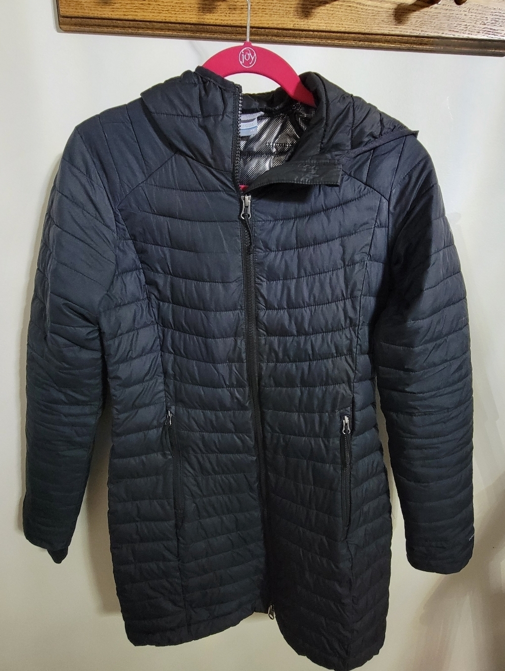 Columbia Omni-Heat Women's Black Hooded Puffer Jacket, Size XS